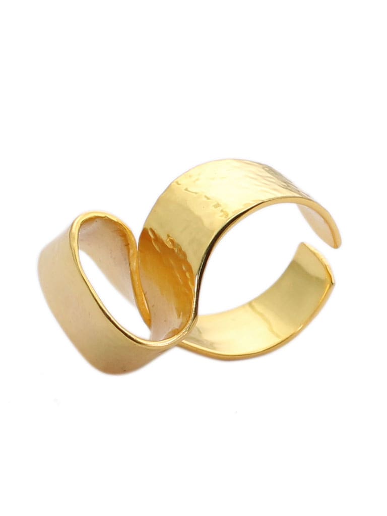 Designer Woven Gold Coated Ring - Arvino