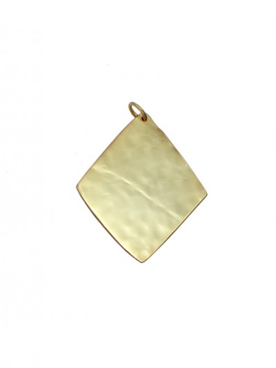 Rhombus Edge Silver Charms