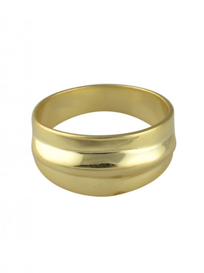 Slick metallic ring