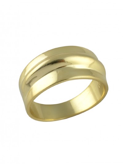 Slick metallic ring