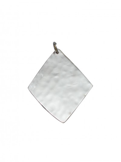 Rhombus Edge Silver Charms