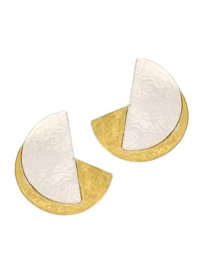 Modern Semicircle Stud