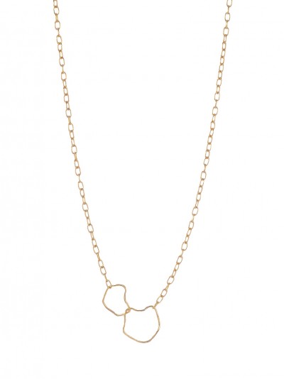 Intersecting Gold Plated Necklace