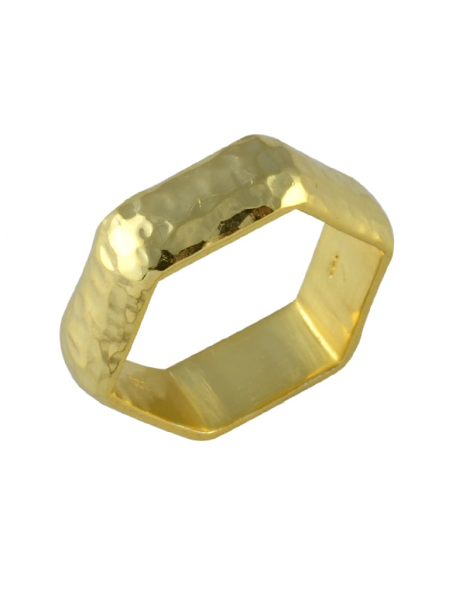 Hexagon-shaped ring