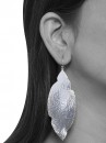 Textured Leaf Earring